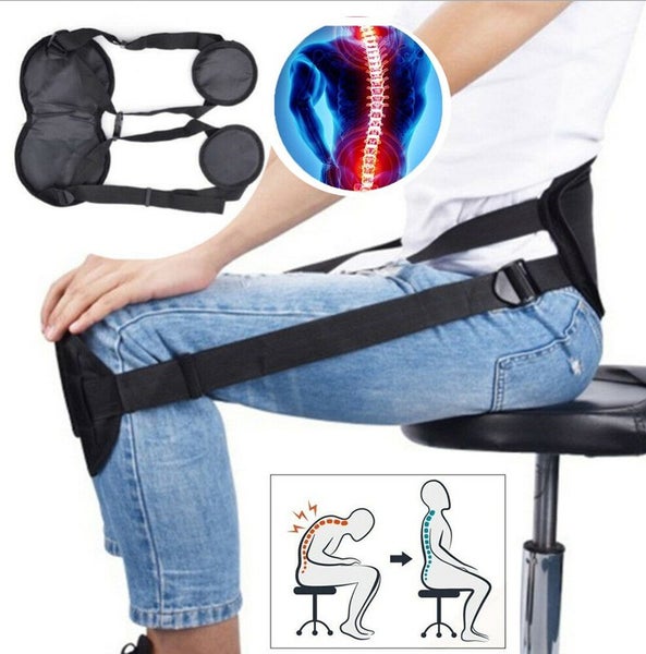 Posture Corrector Lower Back Support Belt Sitting Spine Braces i1844BK0 Carousel 1