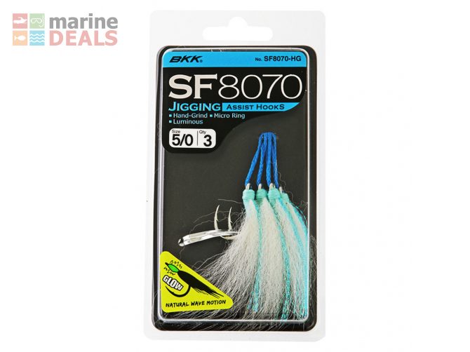 BKK SF8070 Jig Assist Hook 5/0 Qty 3 Carousel 1