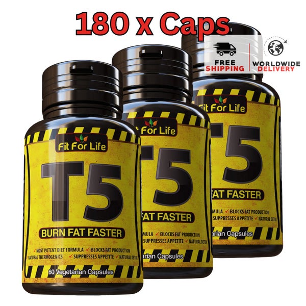 T5 Weight Loss Burner Herbal Slimming Extract Strongest Diet Supplement 180 caps Carousel 1