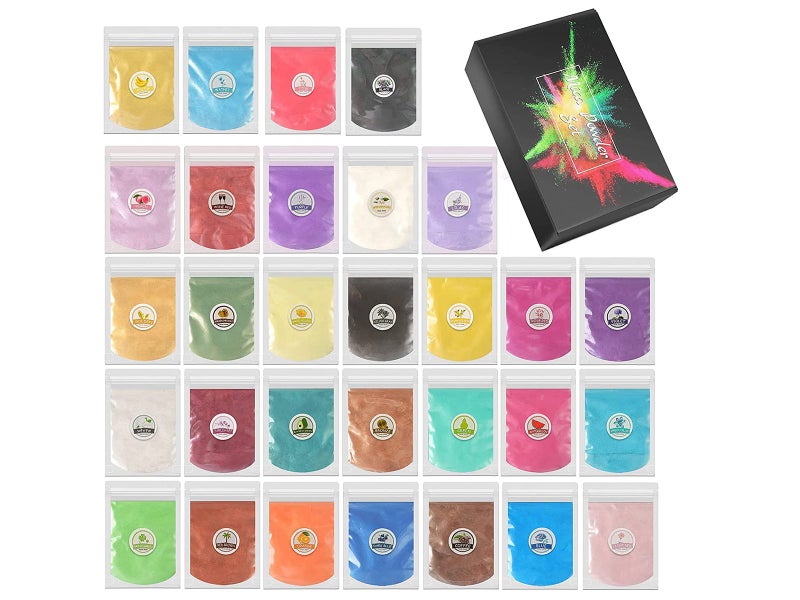 30 Colours Mica Pigment Powder for Epoxy Resin, Soap Making, Nails Arts (A02)63003959928066112