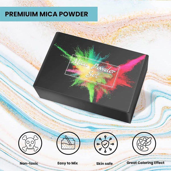 30 Colours Mica Pigment Powder for Epoxy Resin, Soap Making, Nails Arts (A02)63003959928066114