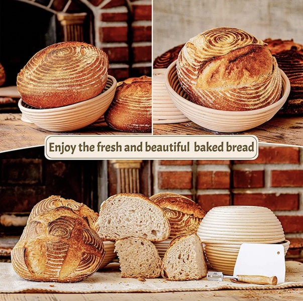 Sour Dough Proofing Basket Kit with Mixer and Cleaner image 9