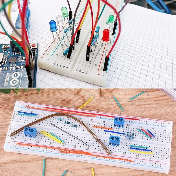 Electronic Component Basic Starter Kit, Electronic Fun Kit for Arduino R3 Carousel 10