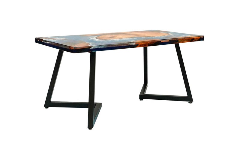Luxurious Artistic Delight Epoxy Resin River Table 1.6M Carousel 2