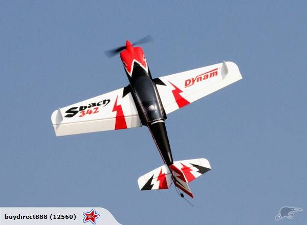 Dynam large Sbach 342 Aerobatic RC plane ( SRTF) with 2.4G TX&RX -Mode 2 Carousel 1