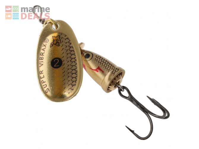 Blue Fox Vibrax Shad Spinner Lure 6g Gold Shad Carousel 1