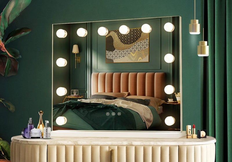 Makeup Mirror with 12 LED Lights Carousel 1