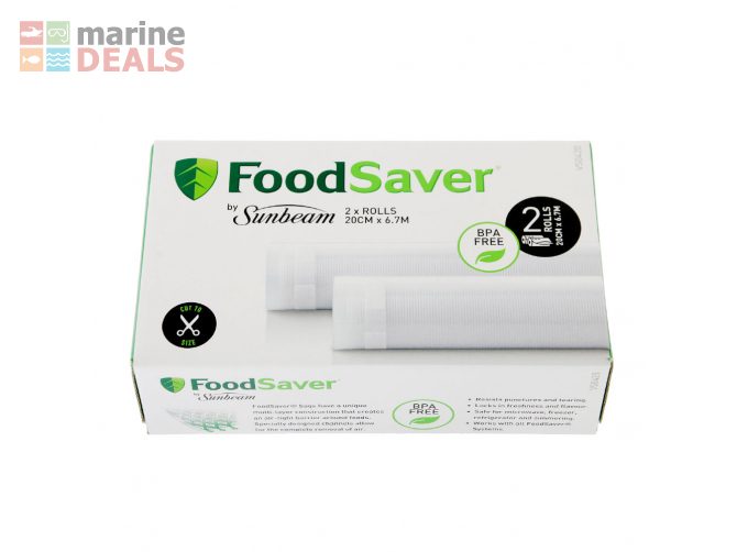 FoodSaver Vacuum Sealer Rolls 2-Pack 20cm Carousel 1