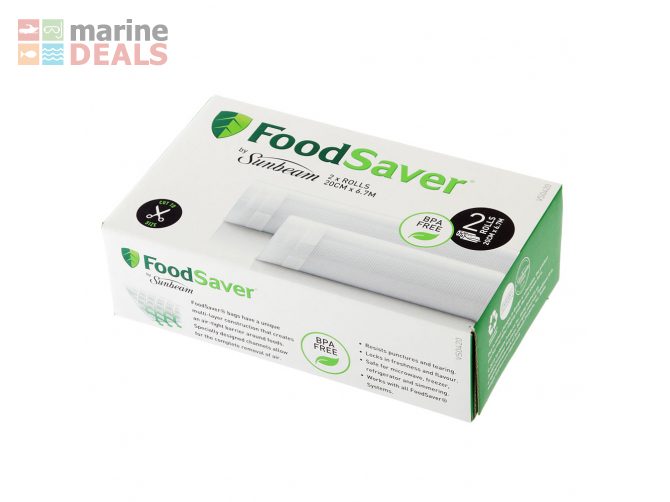 FoodSaver Vacuum Sealer Rolls 2-Pack 20cm Carousel 2