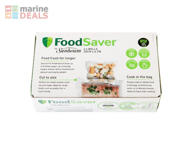FoodSaver Vacuum Sealer Rolls 2-Pack 20cm Carousel 3