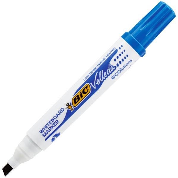 BIC Velleda ECOlutions Blue Whiteboard Marker Chisel Tip x 12's pack (1751 06) Carousel 2