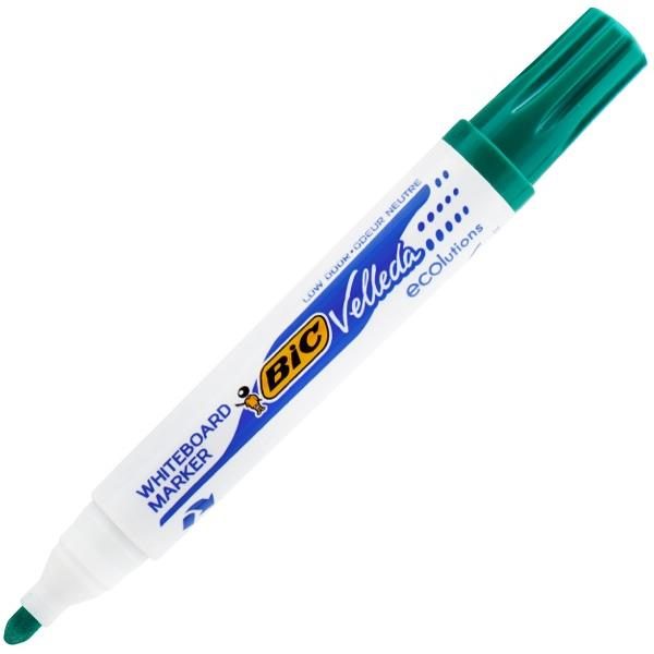 BIC Velleda ECOlutions Green Whiteboard Marker Bullet Tip x 12's pack (1701 02) Carousel 2
