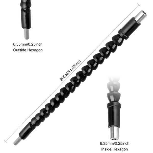 Drill Angel Adapter Shaft Extension Hex Shank Socket Set 3658101 Carousel 10