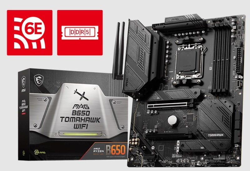 afterpay - MSI MAG B650 Tomahawk WIFI B650 DDR5 AMD AM5 Ryzen ATX Motherboard Carousel 1
