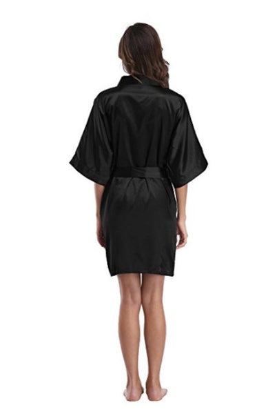 Kimono Satin Robe Chemise Sexy Lingerie Dress Size 16 A0422BK5 Carousel 12