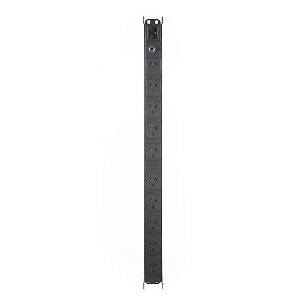 Vertical 19 Inch 10 Way Gpo Pdu Rack Mount Power Rail Carousel 1