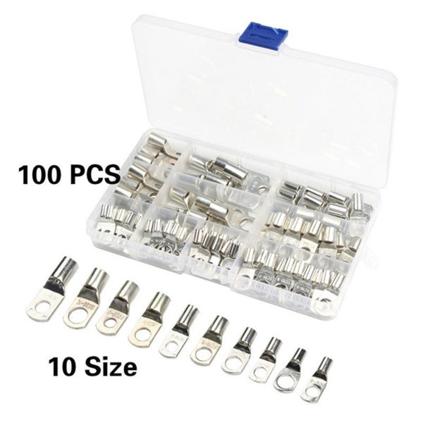 100pcs Wire Cable Lugs Copper Ring Wire Connectors Terminal 3646401 Carousel 2