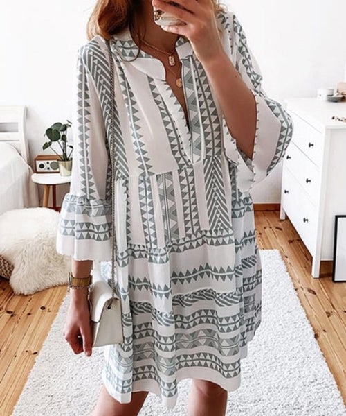 Mini ShirtDress Boho Summer Dresses Womens Clothing Size 18 J2374LG6 Carousel 2
