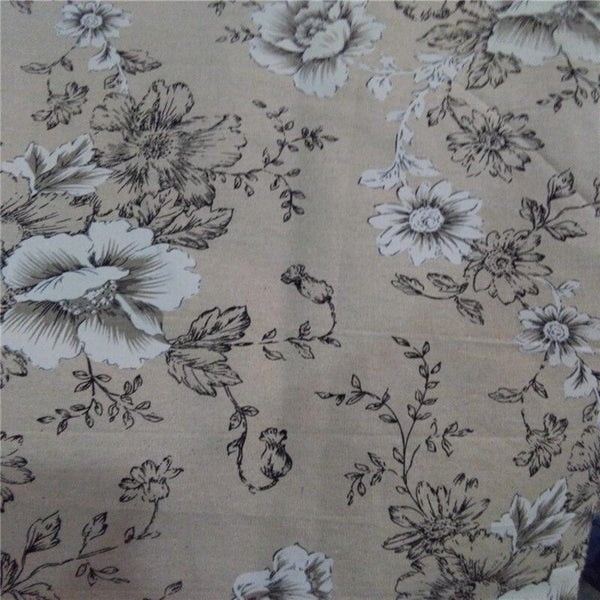 Cotton Linen Fabric Floral 1x1.5M G0676LG0 Carousel 3