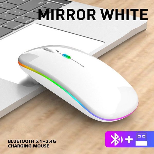 Tablet Phone Computer Bluetooth Wireless Mouse Charging Luminous 2.4G Carousel 1