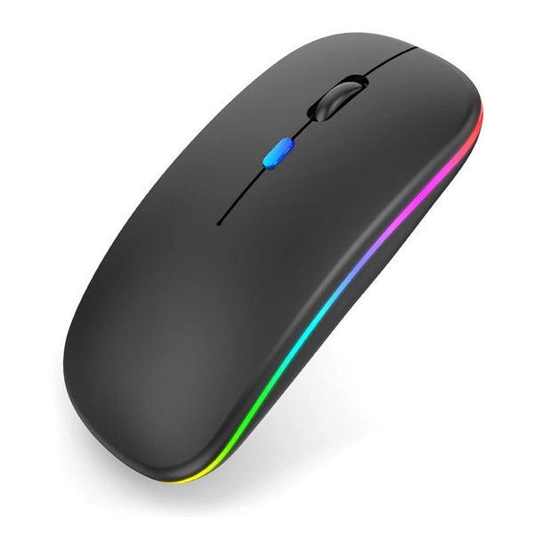 Tablet Phone Computer Bluetooth Wireless Mouse Charging Luminous 2.4G Carousel 6