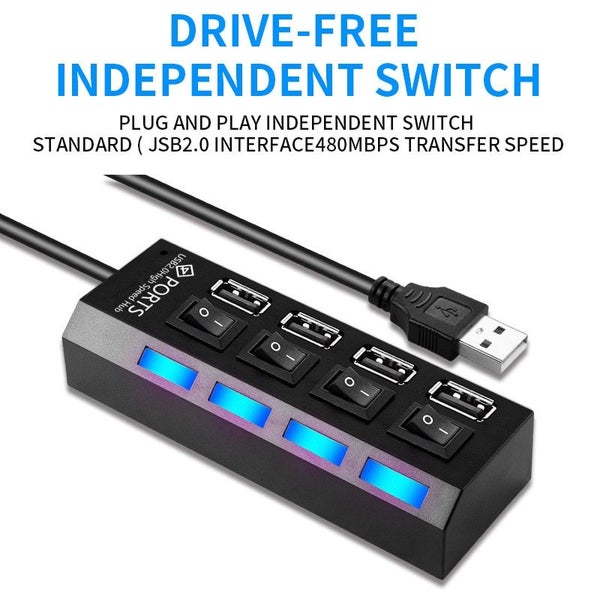 USB Splitter Multi Function Interface Hub Hub Laptop Multi Purpose U Carousel 2