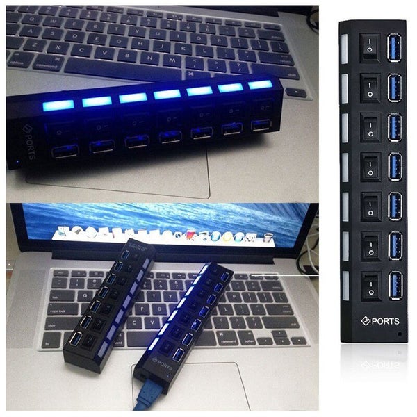 Switch Extension Hub 7-port USB2.0 Hub Computer USB Extension Hub One Carousel 7