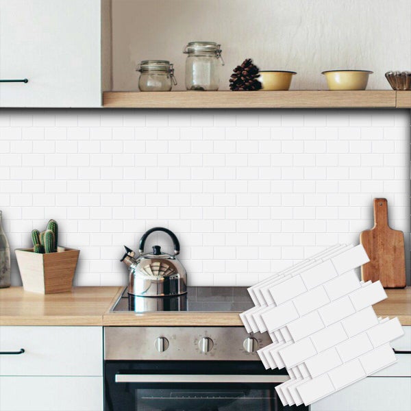 Big Size 12x12 Inch 3D Subway Wall Tile Stickers Peel and Stick Carousel 2