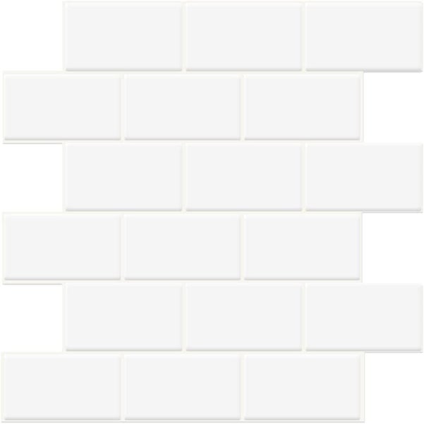 Big Size 12x12 Inch 3D Subway Wall Tile Stickers Peel and Stick Carousel 7