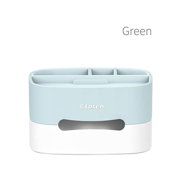 Multifunctional Desk Organizer with Mobile Phone Tissue Box and Remote Control Carousel 10