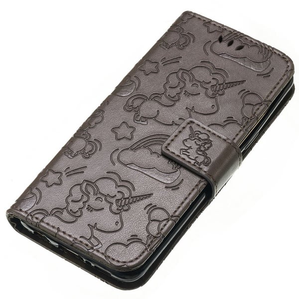 Galaxy J5 Prime Case Leather Wallet case embossed unicon pattern Carousel 2