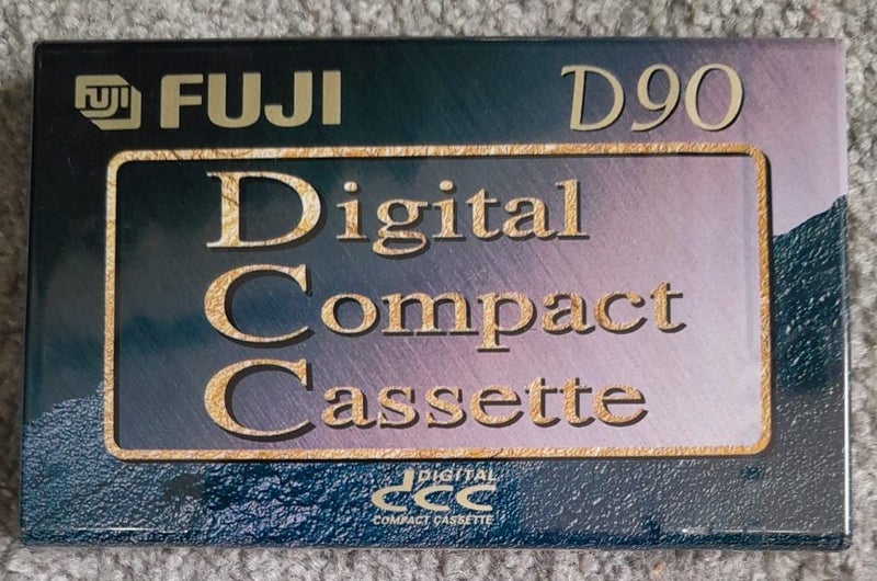 1 x Fuji 90 Minute Blank Digital Compact Cassette DCC Audio Tape (Japan/sealed) Carousel 1