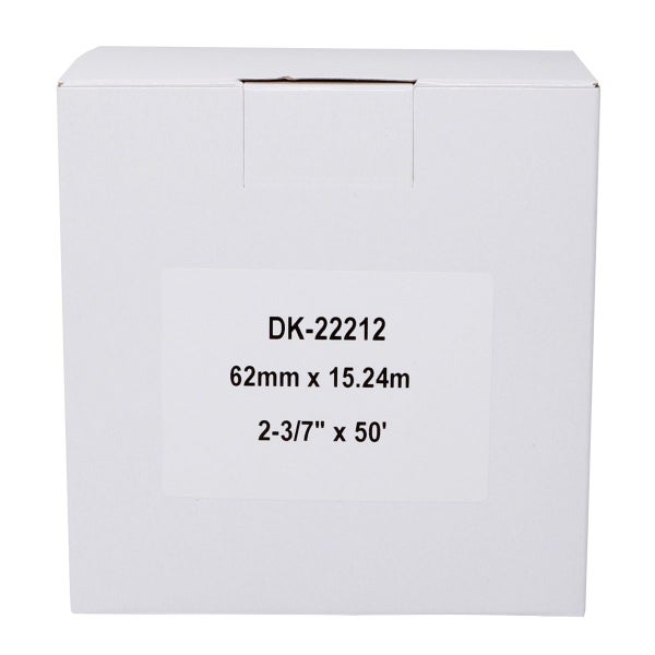 DK-22212 Compatible Brother DK Continuous Label Roll 62mm * 15.24m Carousel 2