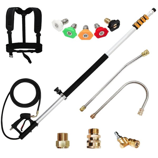 7.3m Telescoping Wand Pressure Washer Pole with Harness Carousel 2