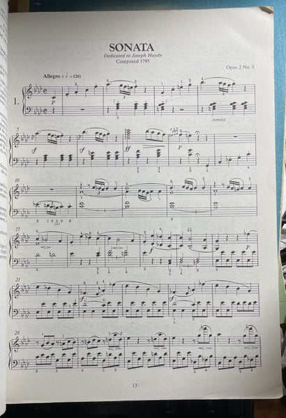 Beethoven Piano Sonatas Book 1 Edited by Kendall Taylor Carousel 4