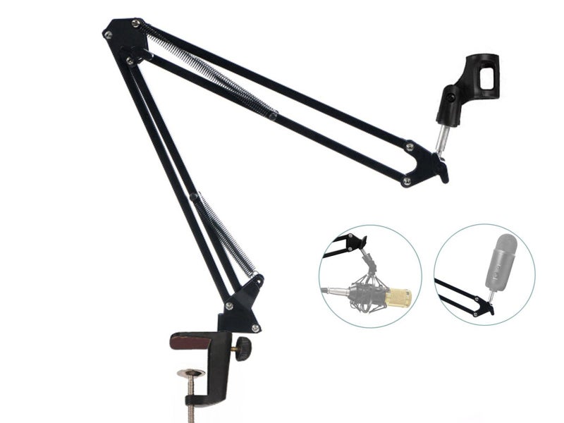 Microphone Stand - Adjustable Microphone Suspension Scissor Boom Arm Mic Stand63699176085122112