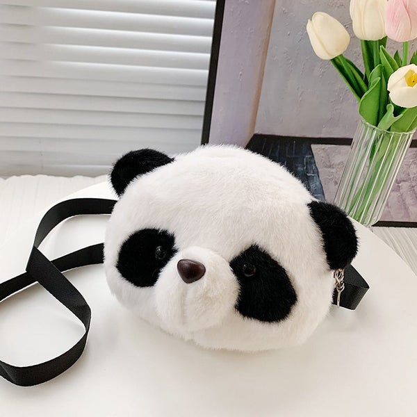 Panda Backpacks One Shoulder Diagonal Messenger Bag Wallet Cartoon Carousel 1