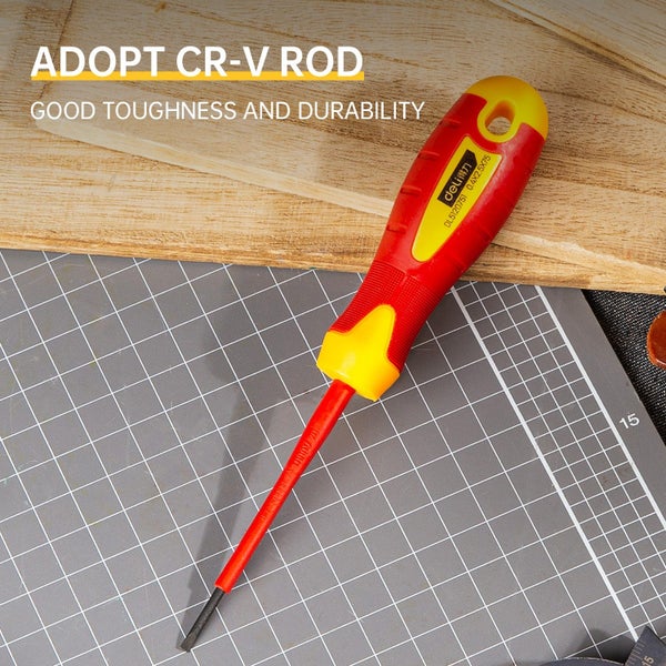 Deli 75mm Insulated Screwdrivers Chrome Vanadium Steel Electrician Carousel 2