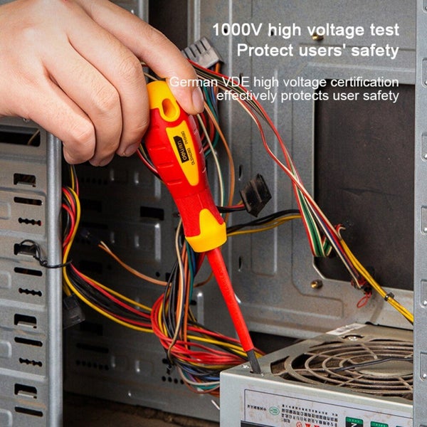 Deli 75mm Insulated Screwdrivers Chrome Vanadium Steel Electrician Carousel 6