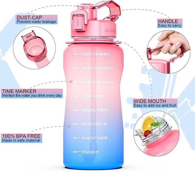 2L Water Bottle Gym Sports Drink Bottle 2038603 Carousel 1