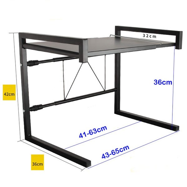 Expandable Microwave Oven Rack Storage Stand Kitchen Shelf 2021401 Carousel 7