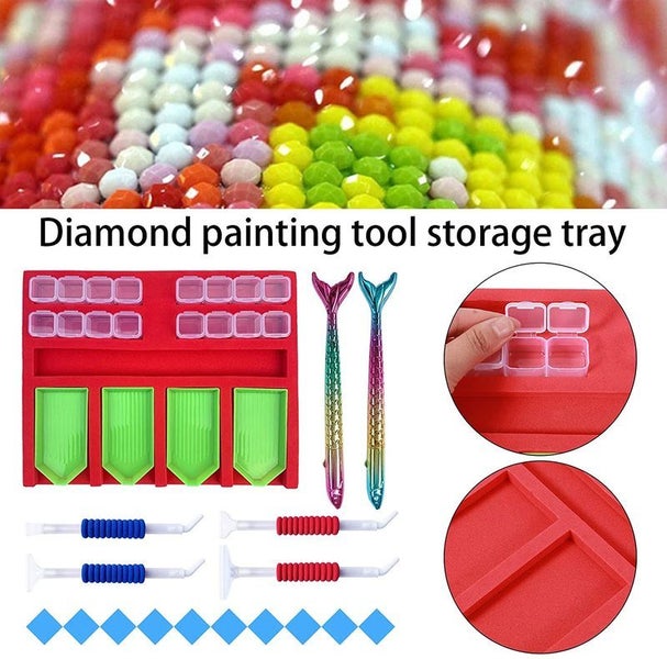 Diamond Art Painting Tray Organiser Holder Pen Kit I1216RD0 Carousel 1