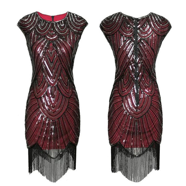 Flapper Dress Ball Dress Evening Dress Womens Clothing Size 10 J2097RD2 Carousel 1