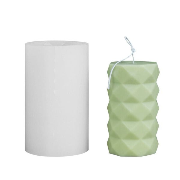 Silicone Mold Rhombus Cylinder Candle Resin Mould I1480WT0 Carousel 2