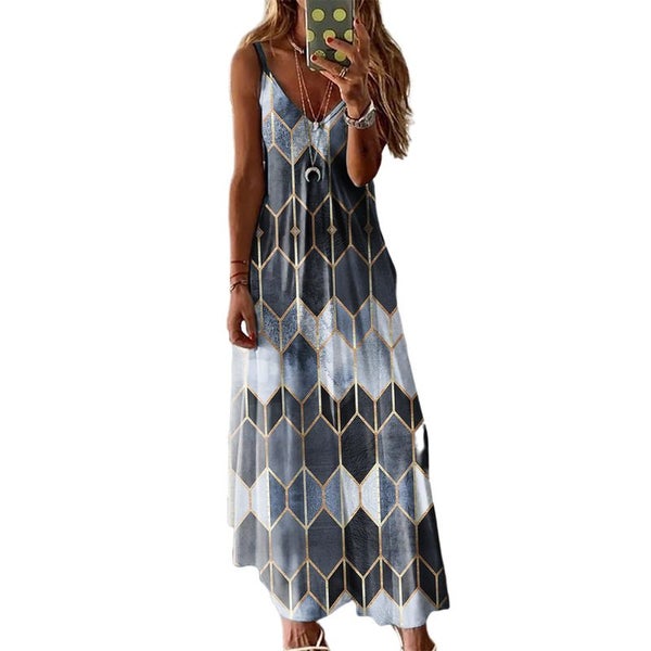 Maxi Dress Boho Summer Dresses Womens Clothing Size 16 J2366LG8 Carousel 1