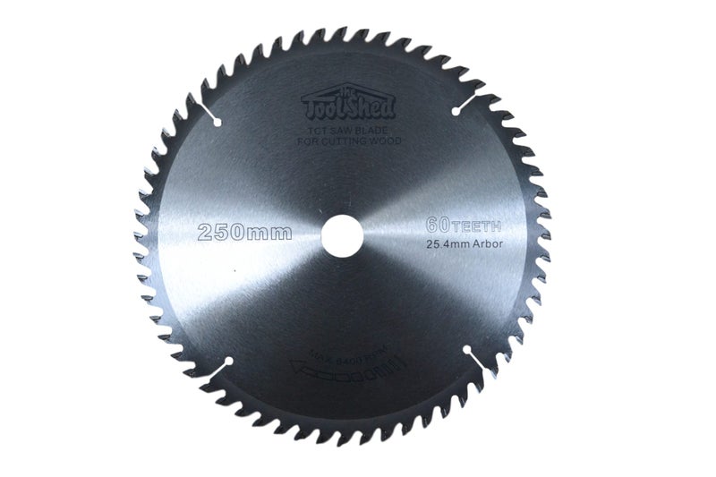 ToolShed Mitre/Table Saw Blade TCT 250mm 60T 25.4m Carousel 1