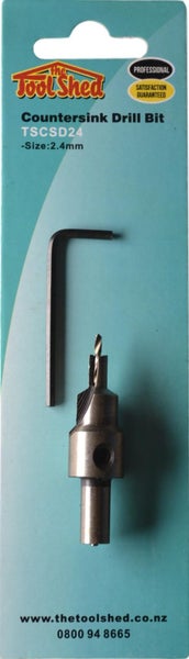 ToolShed Counter Sink Drill Bit 2.4mm Carousel 1