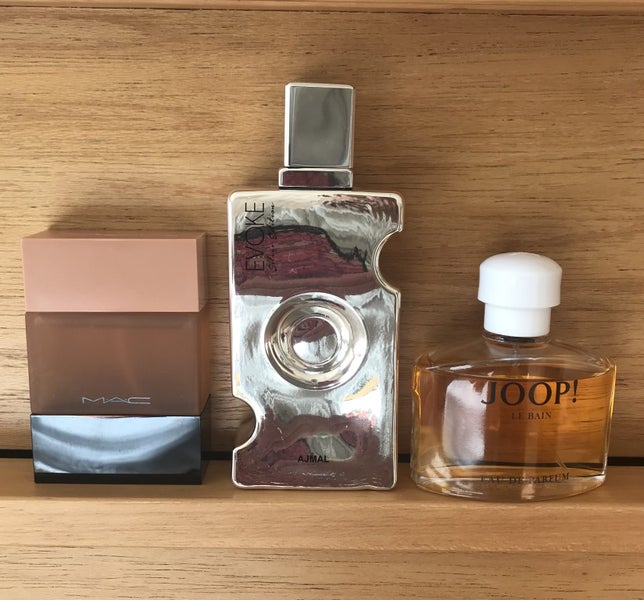 Joop! Le Bain, MAC Crème D’Nude or Ajmal Evoke Silver 1x 5 ml decant Carousel 1