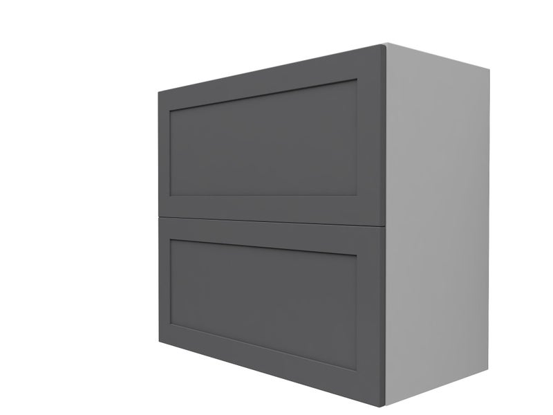 Kitchen Cabinet Flat Pack, Wall Cabinet Vertical Bifold Door, 900mm SHAKER Grey Carousel 2