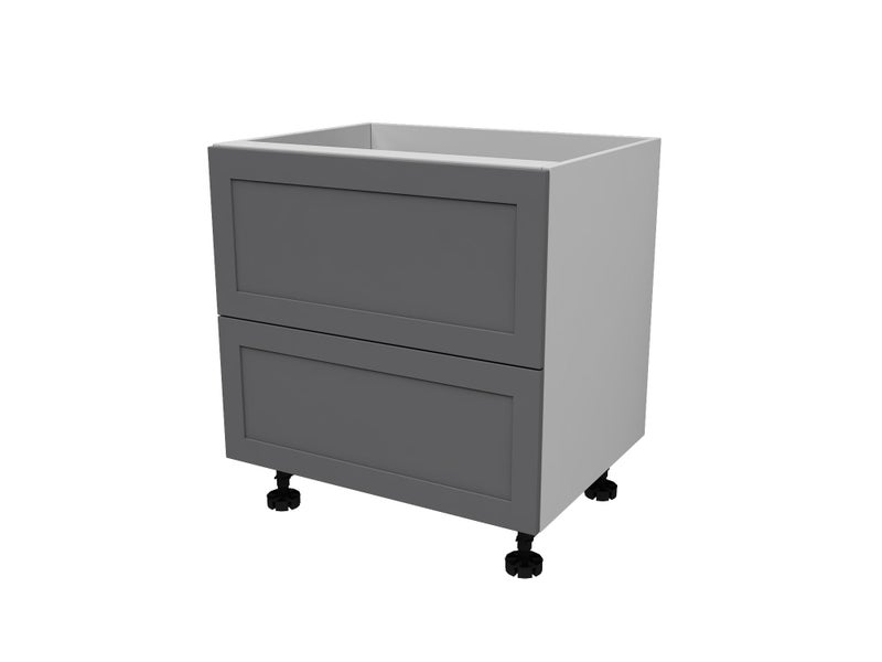Base Drawer Unit with 2 Drawer (600mm wide) Slate Grey Carousel 2